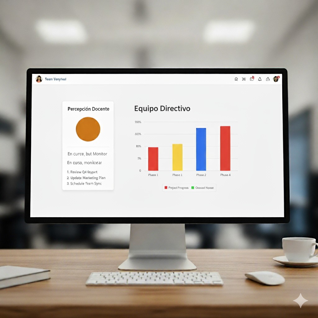 Dashboard de gestión escolar